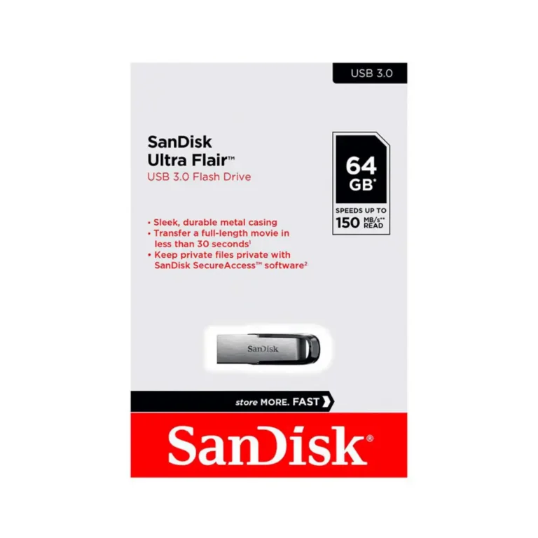 Pendrive SanDisk Ultra Flair / USB 3.0 Flash Drive - Imagen 1