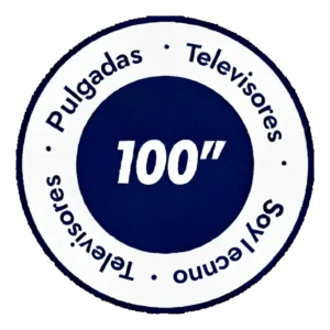 TV 100 - pulgadas