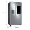 Refrigerador Samsung Side By Side – 21.5 pies – Platinum Silver / RS22T5561SR/AA – imagen 3