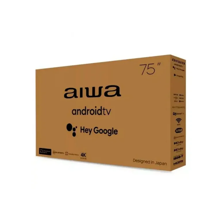 Televisor Aiwa 75" / AW75B4KFG / Smart TV 4K / Google TV – imagen 3