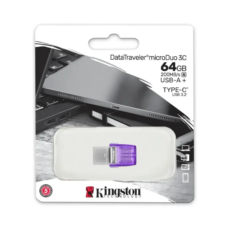 Pendrive Kingston DataTraveler microDuo 3C 64GB - USB Tipo-C – imagen 3