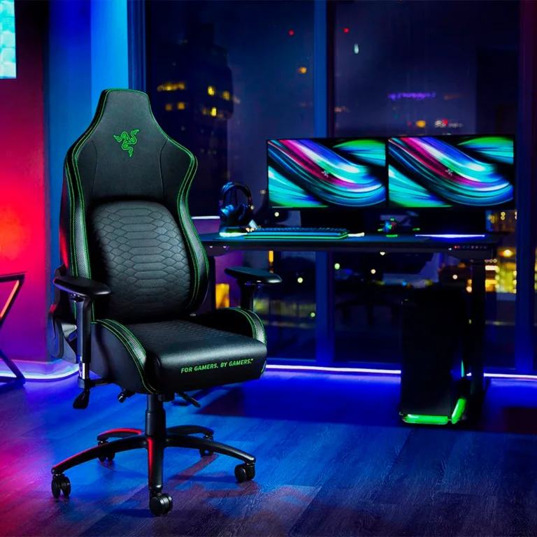 Silla Gaming Razer Iskur X - XL / Leather Black / Green – imagen 2