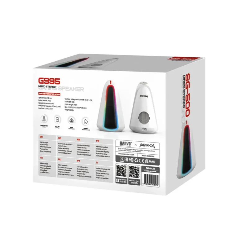 Cornetas Marvo Monka Zilla - USB / RGB – imagen 5