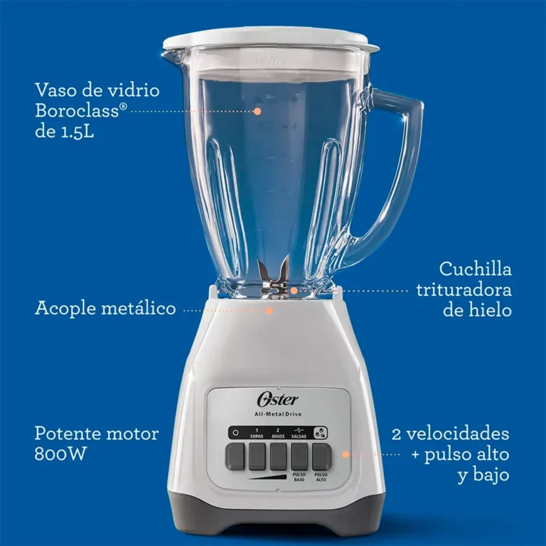 Licuadora Oster - 2 Velocidades / Vaso Vidrio – imagen 6