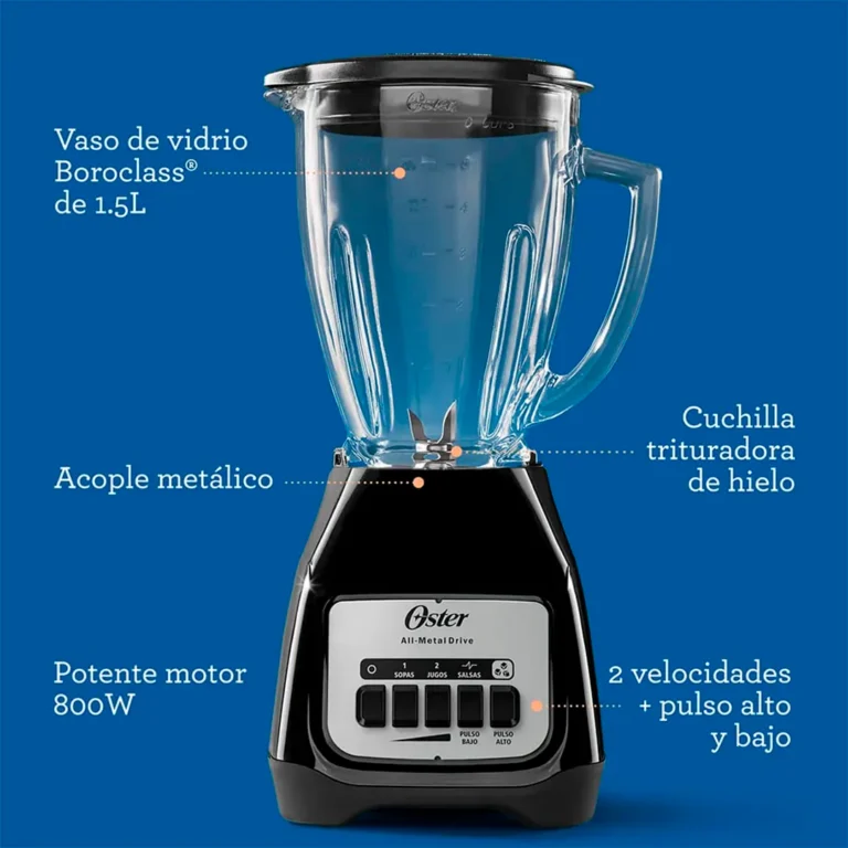 Licuadora Oster - 2 Velocidades / Vaso Vidrio – imagen 14