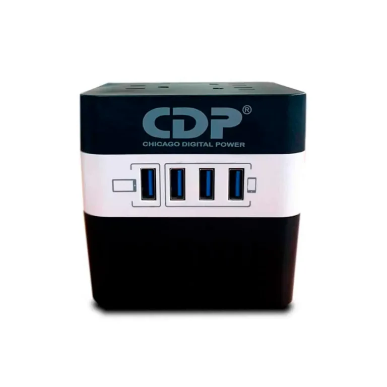 Regulador Marvo CDP RU-AVR604 - 600VA/300W / 4 Salidas AVR – imagen 2