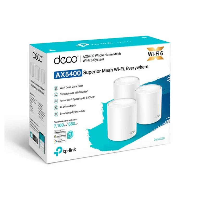 Router TP-Link Deco X60 – 3 Pack / Sistema Wi-Fi Mesh – imagen 2