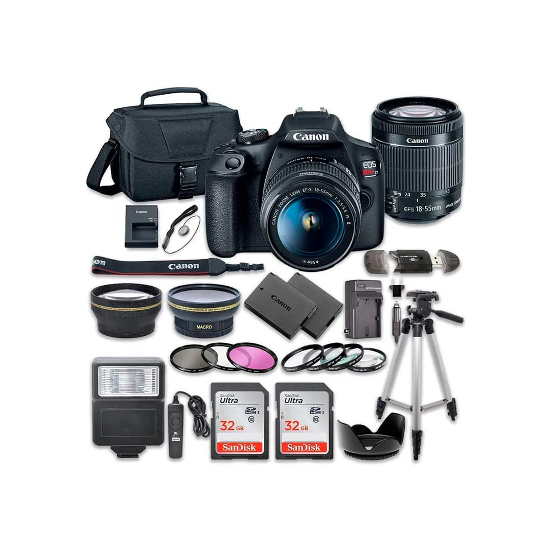 Cámara Canon EOS Rebel T7 - EF-S 18-55 IS II / Accesories Kit