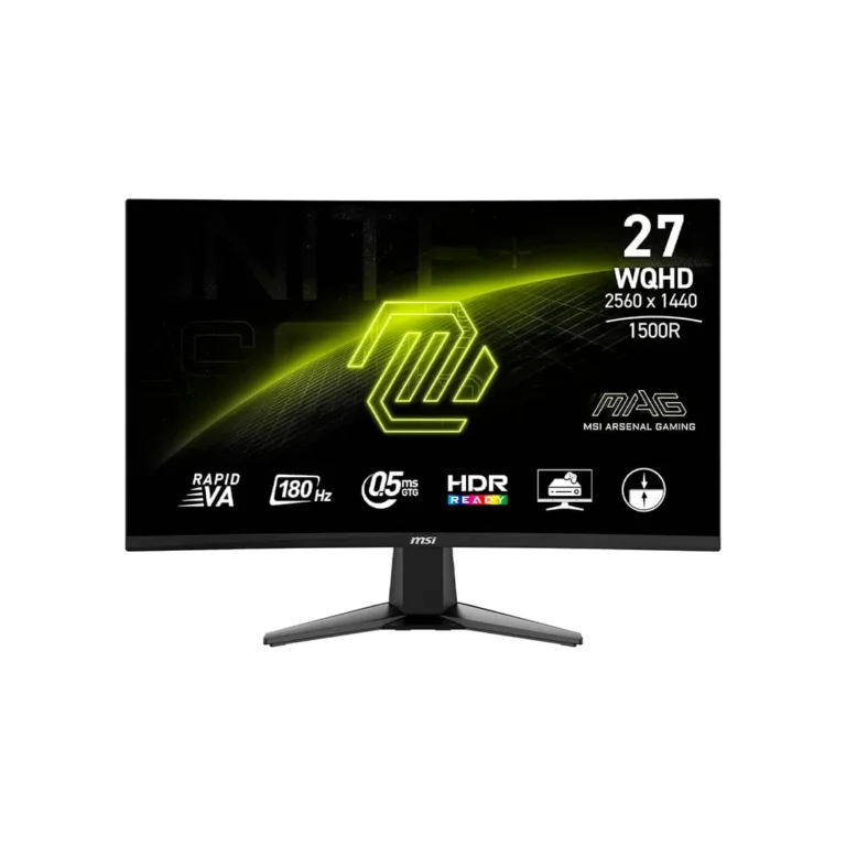Monitor MSI MAG 27CQ6F - 27" / WQHD / Curve / 180Hz / 1 ms