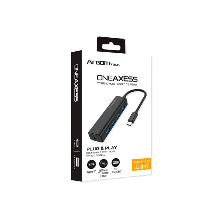 Adaptador Argom Tech Oneaxess - ARG-UB-0090 / 4 X USB – imagen 2