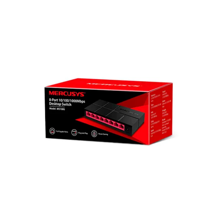 Switch Mercusys MS108G - 8 Puertos