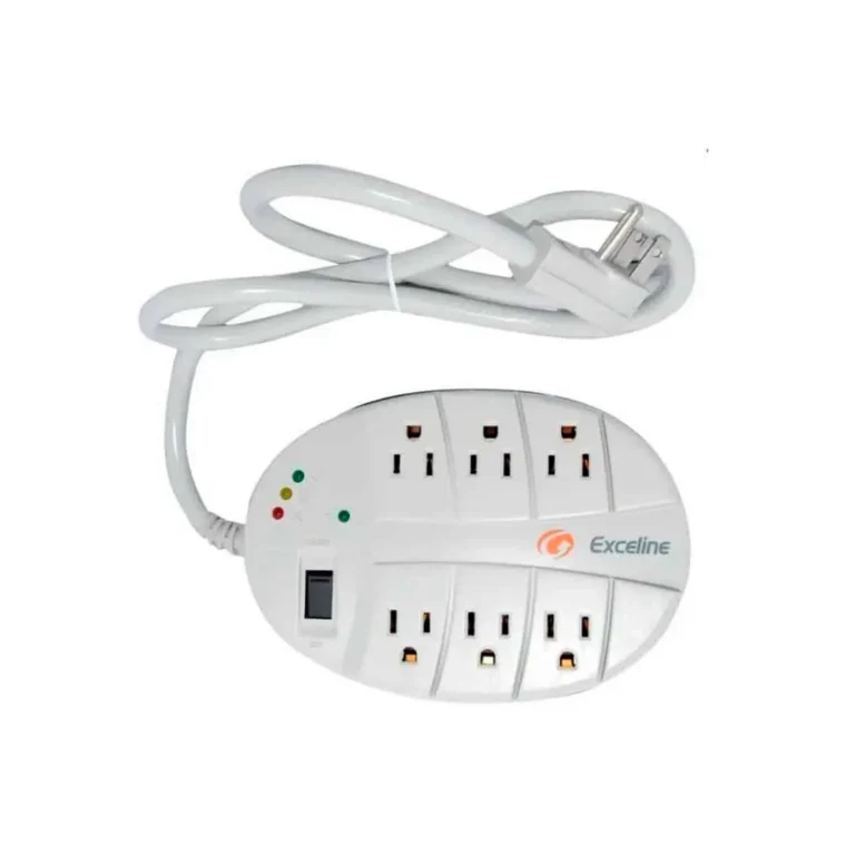 Protector de Voltaje Exceline para Equipos Electrónicos Multitoma 120 V a 1800 W – imagen 2