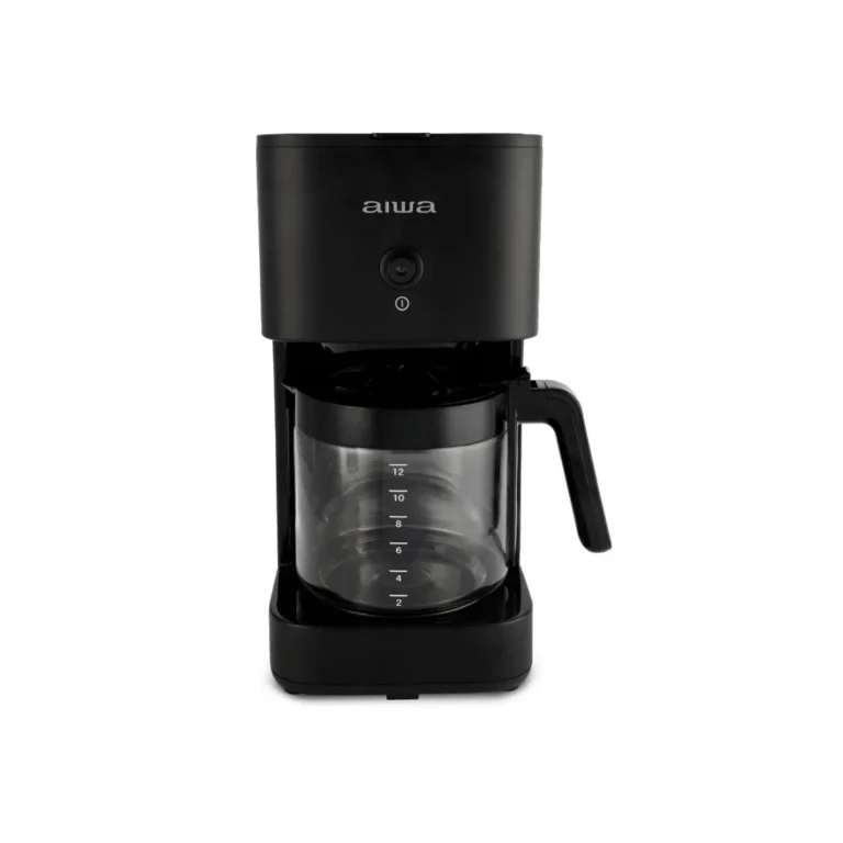 Cafetera Aiwa con jarra de vidrio - 12 tazas - AWHCMD1201