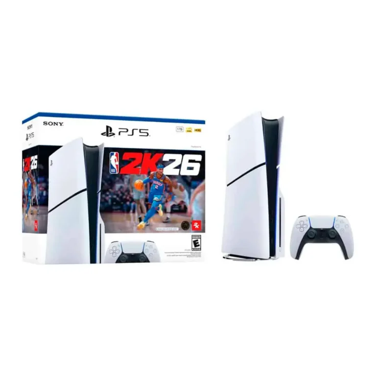 Consola Sony PlayStation 5 Slim Disc Drive NBA 2K26 Bundle -1TB / Blanco – imagen 2