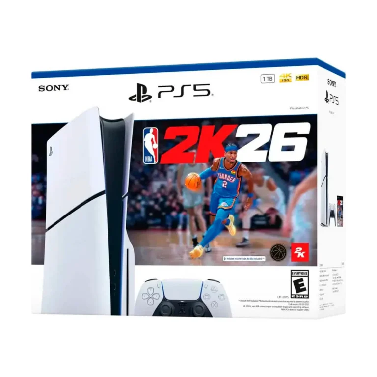 Consola Sony PlayStation 5 Slim Disc Drive NBA 2K26 Bundle -1TB / Blanco – imagen 3