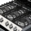 Cocina Whirlpool a gas 30” – 6 quemadores / Negro - LWFR3100B – imagen 3