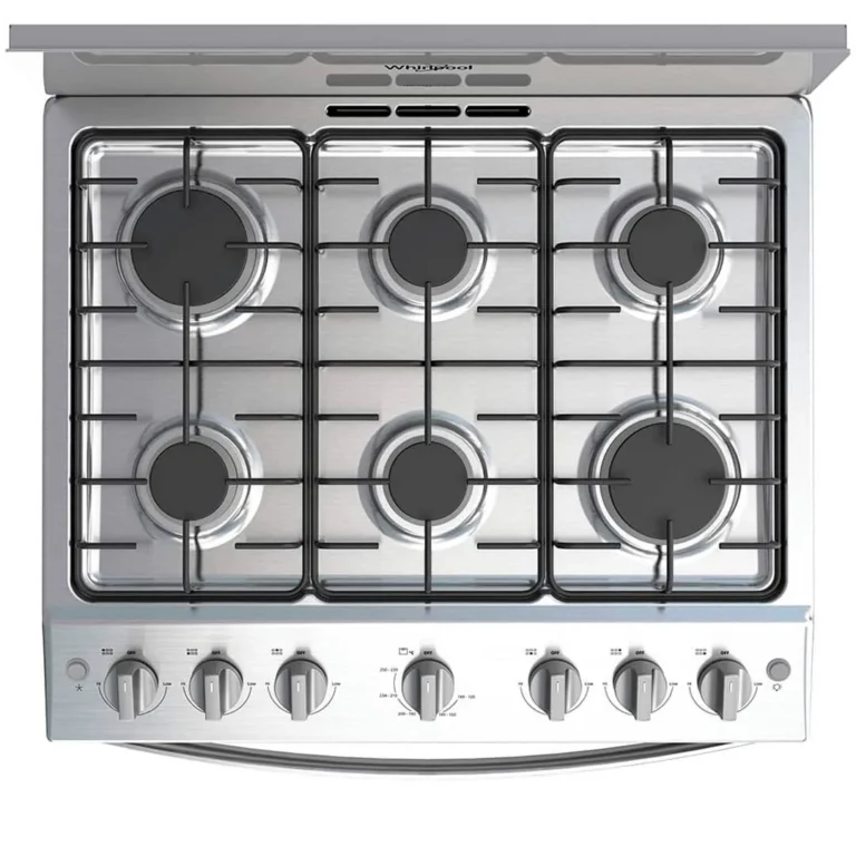 Cocina Whirlpool a gas 30” – 6 quemadores / Gris - LWFR3200D – imagen 4