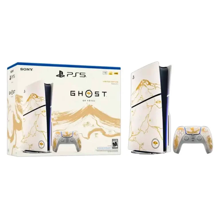 Consola Sony Playstation 5 Slim Disc Drive Ghost of Yotei Gold / Edición limitada / CFI-2015 / 1TB / PS5