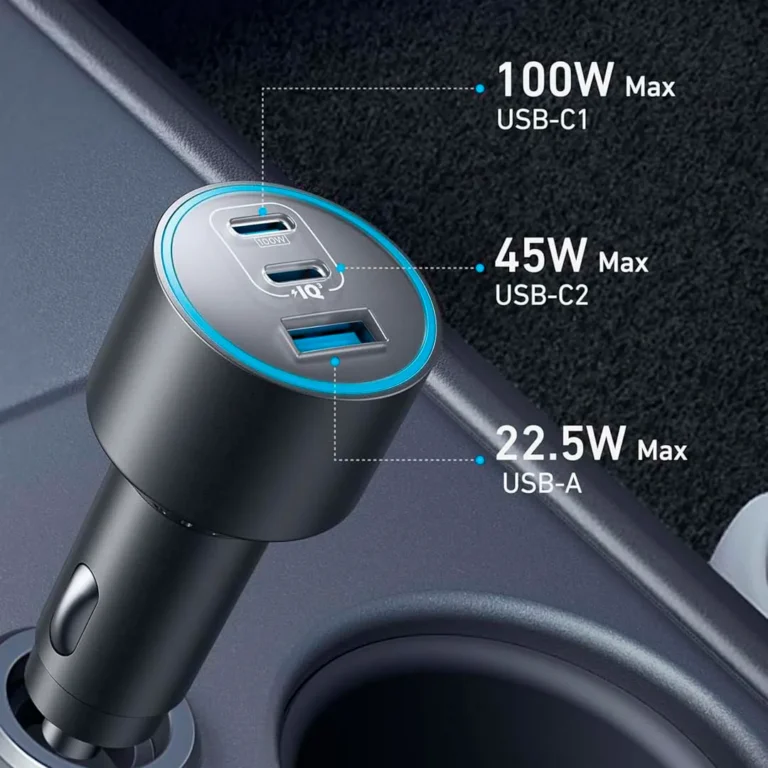 Cargador de carro Anker USB-C 167.5 W / 3 puertos – imagen 3