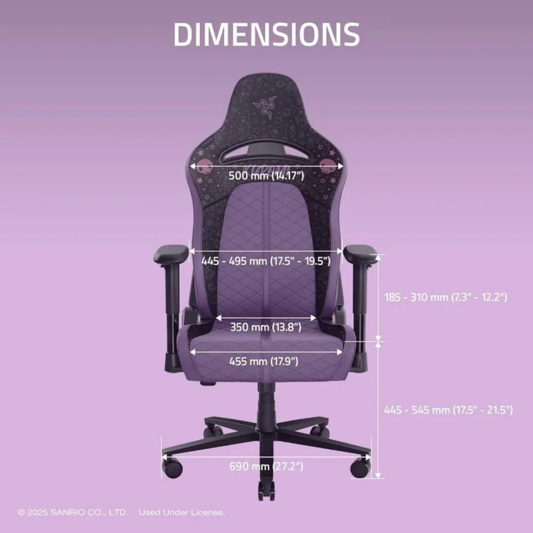 Silla Razer Gaming Enki X – Edición Kuromi – imagen 3
