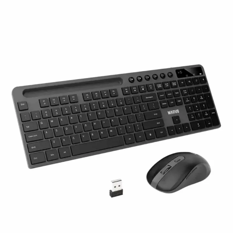 Combo Marvo Teclado y Ratón inalámbrico – Negro / KC411W – imagen 3