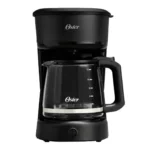 Cafetera Oster - 12 Tazas / Filtro Reutilizable / Función Pausa y Servir / Ventanilla de Agua / Negro - BVSTDCS121B