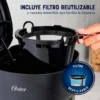 Cafetera Oster - 12 Tazas / Filtro Reutilizable / Función Pausa y Servir / Ventanilla de Agua / Negro - BVSTDCS121B – imagen 4