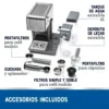 Cafetera PrimaLatte Oster - 2 Touch / Panel Táctil / 19 Bar de Presión / Gris / BVSTEM6801M – imagen 4