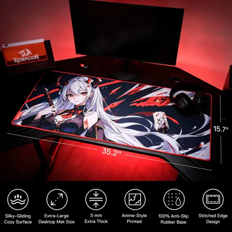 Mouse Pad Redragon EISA P047-L – 90 cm x 40 cm - Grande - Anime – imagen 3