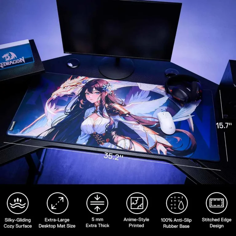 Mouse Pad Redragon EISA P046-L – 90 cm x 40 cm - Grande - Anime – imagen 3