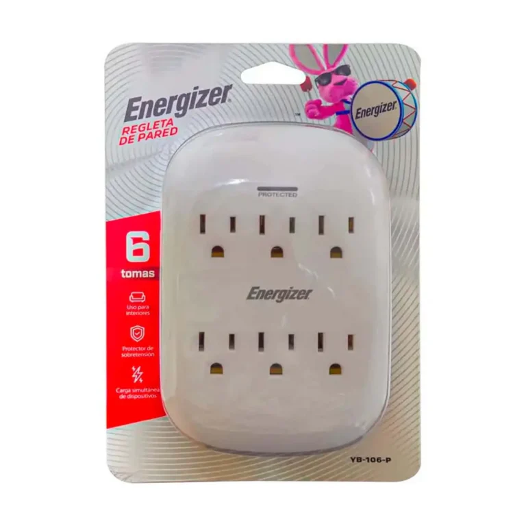 Regleta Ovalada Energizer – 6 tomas / YB-106-P