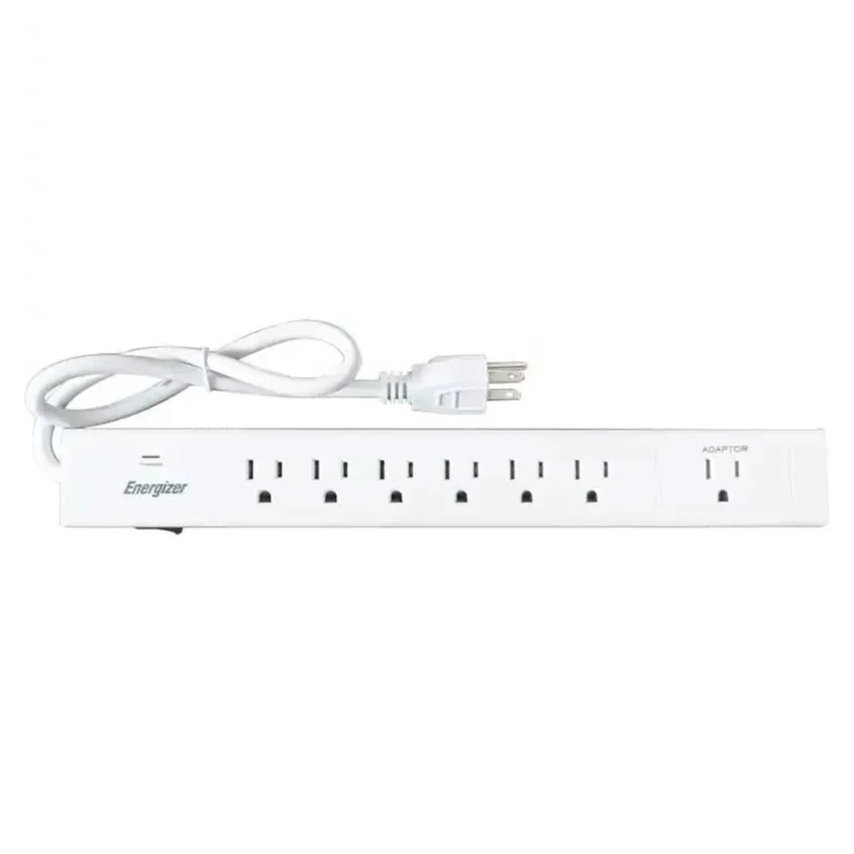 Protector de Sobretension Energizer - 7 Tomas / Cable 60 cm - YC-307S-P