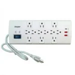 Interruptor de Sobrecarga Energizer - 12 Tomas / 3 Puertos (2 USB-A, 1 USB-C) / Cable 60 cm - YC-312FS-3U-P