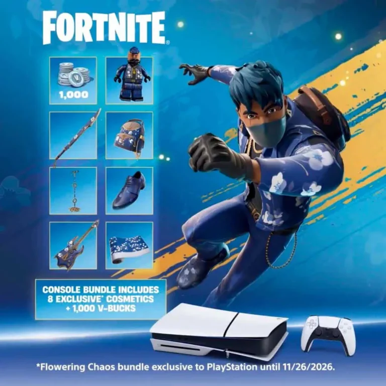 Consola Sony Playstation 5 Slim Digital Edition Fortnite Flowering Chaos (USA) 825 GB - Blanco – imagen 3