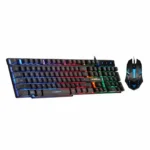 Combo de Teclado y Ratón Argom Tech para Juegos de Combate KB51 - ARG-KB-2051BK