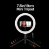 Aro de luz LED Argom Tech SpotLight 9315 de 8” con mini trípode - ARG-LP-9315BK – imagen 2