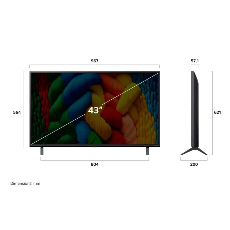 Televisor LG 43” - NanoCell AI NANO80 / 4K / Smart TV / webOS / 2025 - 43NANO80ASA – imagen 2