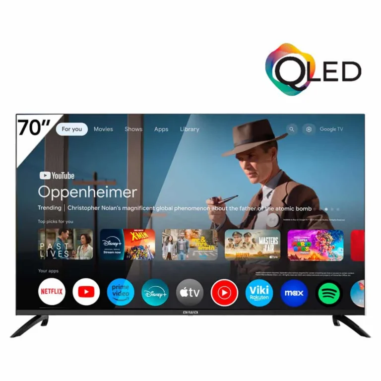 Televisor Aiwa 70” - QLED / 4K UHD / Smart TV / Google TV - AW70B2Q