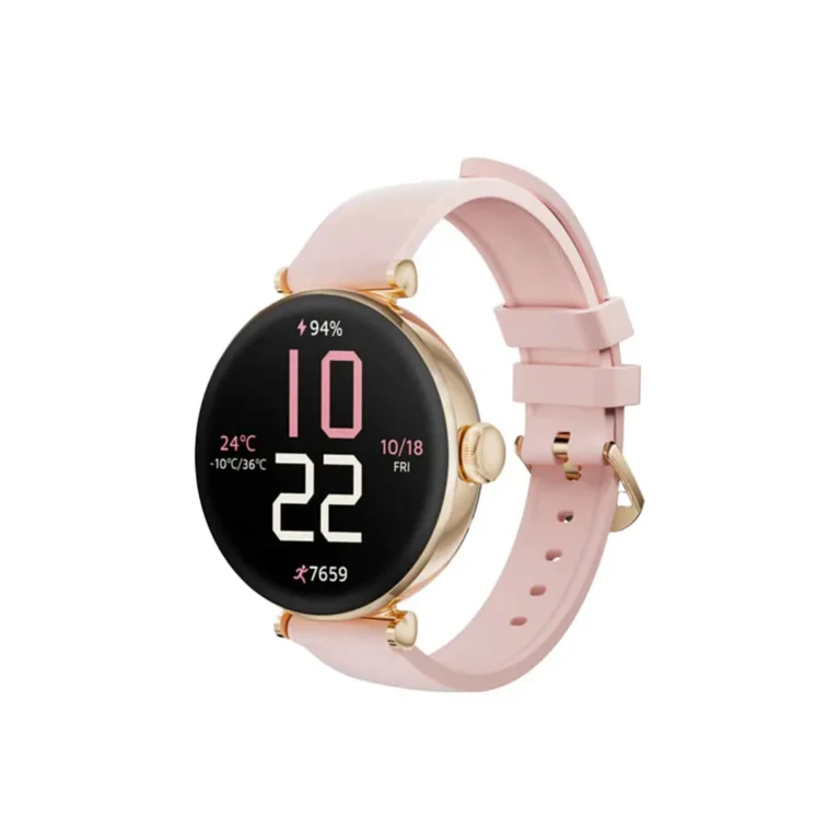 Smartwatch Kieslect Lady Watch Pura Gold – Correa Rosa+Blanco – imagen 2