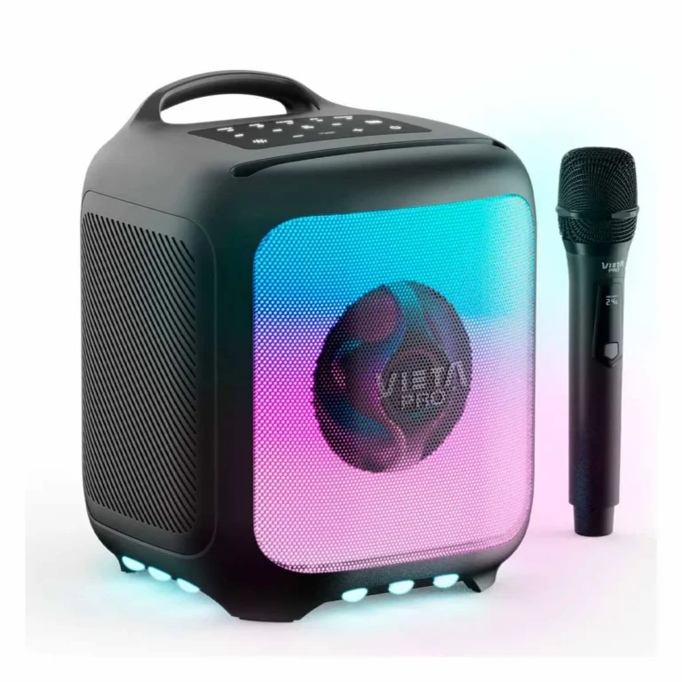 Corneta Vieta Pro Party 55 - 100W / LED RGB / Karaoke con Micrófono - WMHW155BK – imagen 3