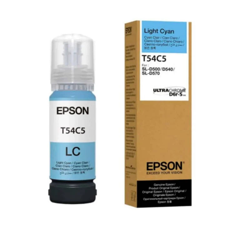 Tinta Epson UltraChrome - T54C5 / Cian Calaro - 70ml