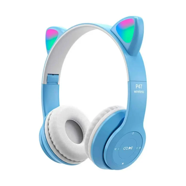 Auriculares inalámbricos con orejas de gato P47M – Iluminación RGB