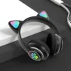 Audífonos inalámbricos con orejas de gato P33M – LED / Con luz de 7 colores – imagen 3