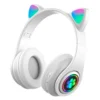 Audífonos inalámbricos con orejas de gato JH-B39 / luz RGB