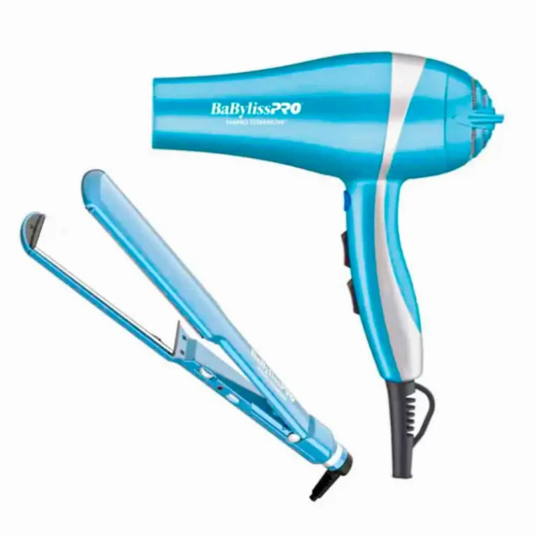 Combo Secador Profesional BaBylissPRO Nano Titanium + Plancha Alisadora BNTPP58