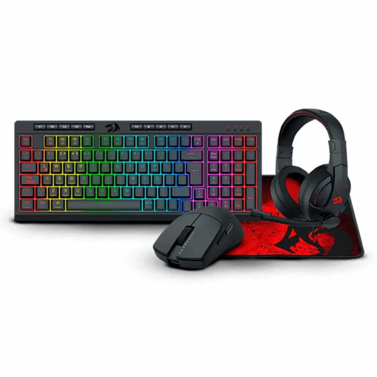 Combo Redragon 4 en 1 – Teclado + Ratón + Mousepad + Auriculares - S147