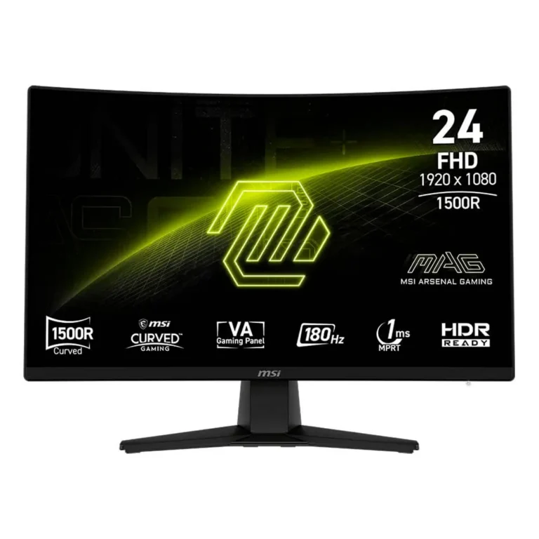 Monitor MSI MAG 242C – 24” / FHD / 1920 x 1080 / 180Hz / 1ms