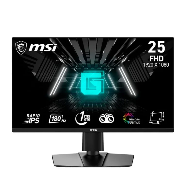 Monitor MSI G255PF E2 – 25” / FHD / 1920x1080 / 180Hz / 1ms