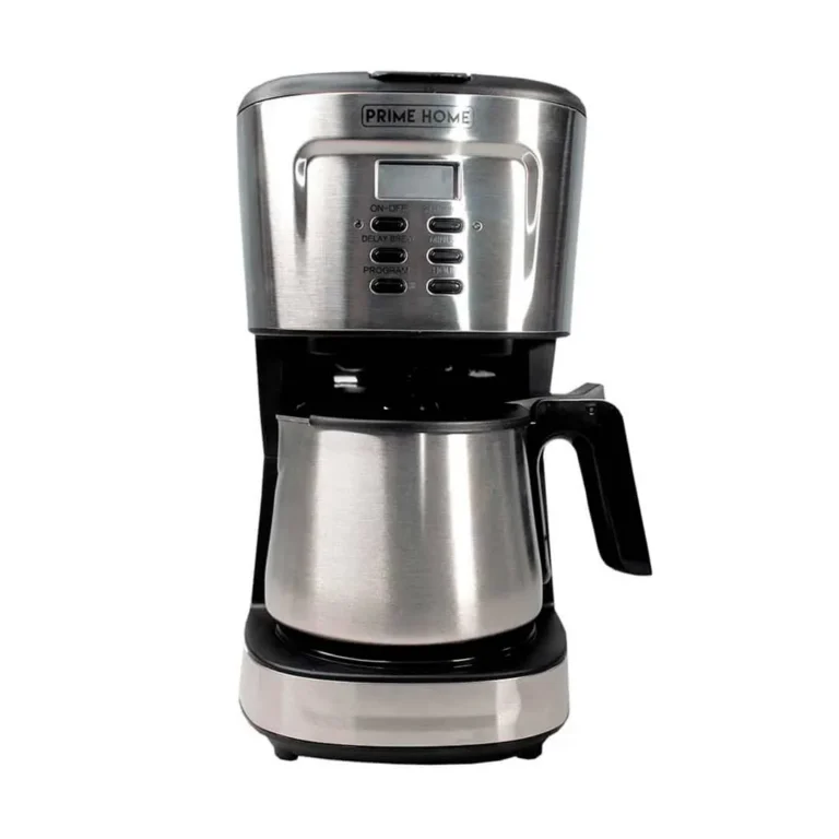 Cafetera Programable Prime Home - 12 Tazas / Jarra de Acero Inoxidable - PCM12SS