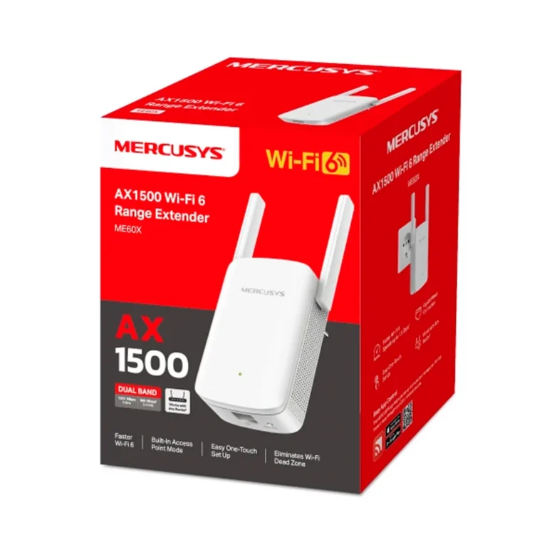 Router Mercusys Extensor de Red Wi-Fi 6 - ME60X - AX1500 – imagen 3